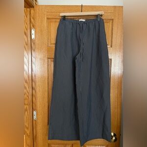 A&F Striped Wide Leg Pant